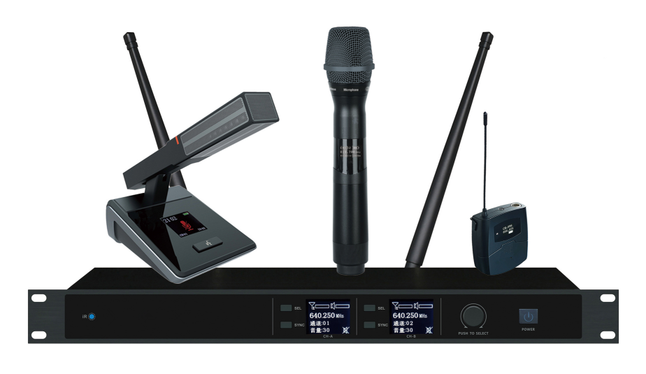 一拖二无线麦克风